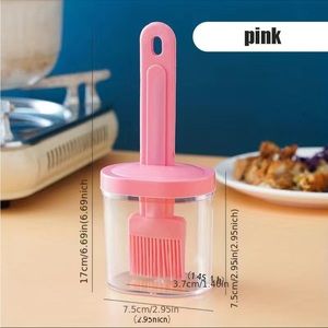 1pc Oil Bottle With Brush,High Temperature Resistant,